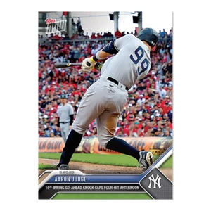 2023 Topps AHORA 323 Aaron Judge-4th Hit Caps 10th Inning ¡Envío gratuito! - Imagen 1 de 2