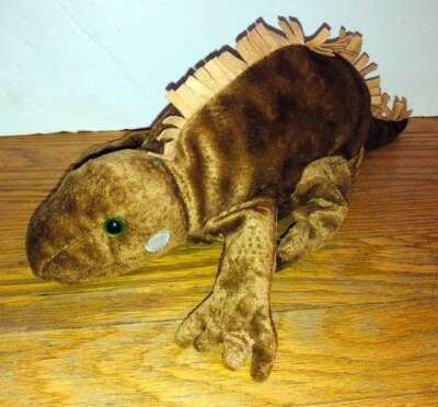 Caltoy Iguana Lizard Brown Plush Hand Puppet Education Homeschool Vintage - Image 1 of 2