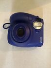 Fujifilm Instax Mini 7S blaues Objektiv 60 mm integrierte Blitz-Sofortbildkamera