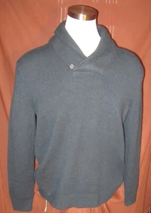 Banana Republic Herren Schal Pullover blau, Baumwolle/Acryl/Elasthan, Größe L, neu $ 80 - Bild 1 von 6
