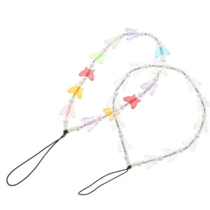 2 Pcs Handykettenverzierungen Lanyards Armband Mit Handyanhänger - Zdjęcie 1 z 12