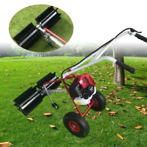 Portable Artificial Grass Brush Power Broom Handheld Turf Lawn Sweeper Device US - Picture 1 of 22