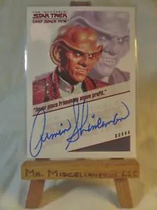 The Quotable Star Trek Deep Space Nine carta autografa Armin Shimerman Quark - Foto 1 di 3