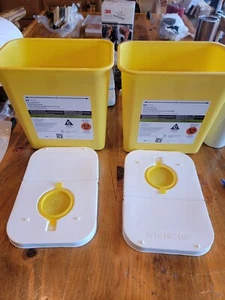 CONTENEDOR DE QUIMIOTERAPIA COVIDIEN SharpSafety 2 galones - NUEVO 2pk - Imagen 1 de 6