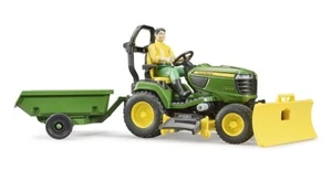 Bruder John Deere Trattore Tosaerba Modellino - Verde/Giallo N.62104 - Foto 1 di 7