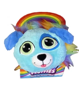 RAINBOW FLUFFIES 12" INCH PLUSH UNHIDE THE RAINBOW INSIDE BLUE PUPPY DOG NEW - Picture 1 of 5