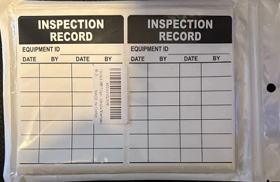 Inspection Record Stickers Waterproof Removable Adhesive 3.5x5” 100 Count - Image 1 of 2