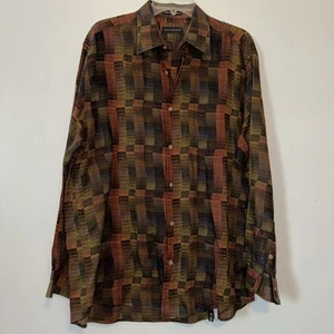 Jhane Barnes Button Up Shirt Size Large EUC MENS - Picture 1 of 3