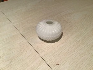 Antike original kleine weiße Milchglas Blitzstab Kugel - Bild 1 von 4