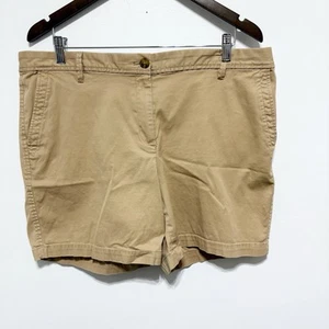 Pantalones Cortos Talbots Para Mujer 14 Tostado Caqui Relajado Chino Elástico Entrepierna 6 Preppy Comodidad - Imagen 1 de 7