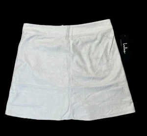 NWT Lulu’s  Shenandoah Beige Suede Mini Skirt Size XS  - Picture 1 of 3