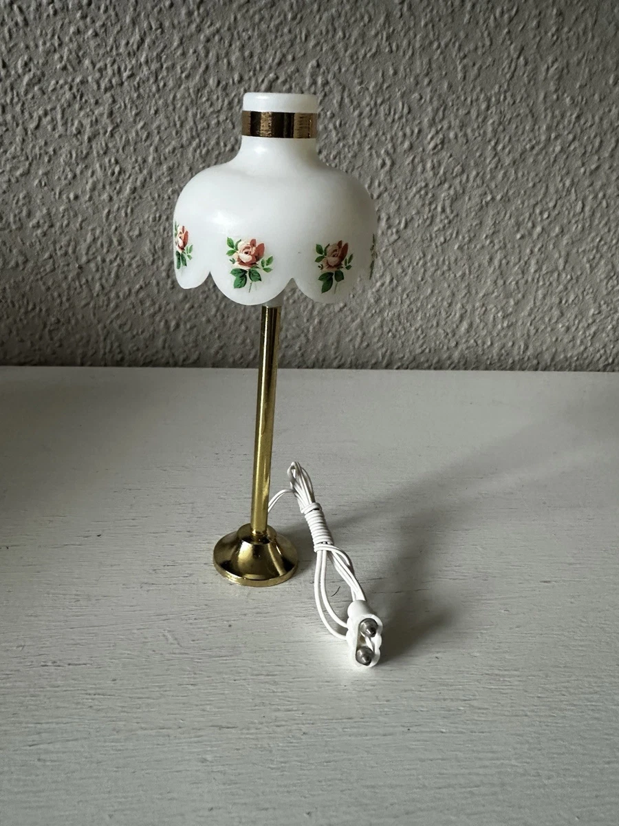 Kahlert Licht 19589 Puppenhaus-Hängelampe LED – 3,5 V, Weiß/silber, Kunststoffschirm Für Puppenhäuser