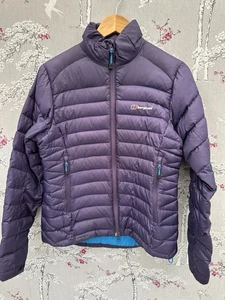 Womens Berghaus Down 700 Purple Quilted Puffer Jacket Coat Size 10 - Picture 1 of 14