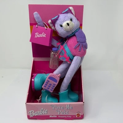 Barbie Pose Me Mascotas Mallie Compras Gatito Peluche Animal Con Accesorios Foto 1 de 4