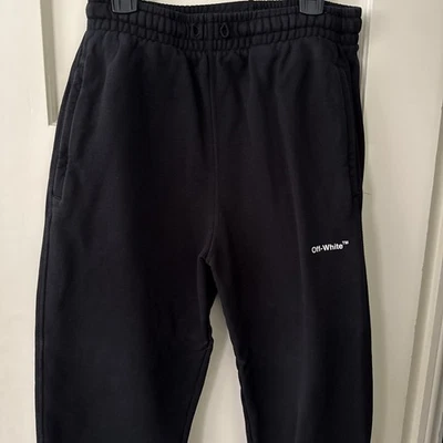 Pantalones deportivos Off-White Off White rayas blancas y negras con logotipo flecha niños 12 Foto 1 de 4