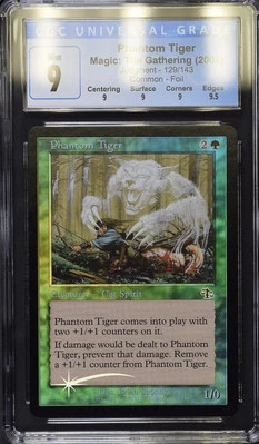 PHANTOM TIGER Judgment Foil C CGC 9 Q+ MTG [Nostalgium] - Image 1 of 2