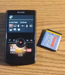 KODAK ZI8 POCKET VIDEO/PHOTO DIGITAL CAMERA CAMCORDER 1080P W/Extra Battery - Picture 1 of 5