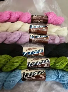 Brunsana 100% Wool 3 Ply Persian Yarn 6 40 yard Skeins - Picture 1 of 7