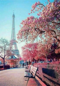 Full Drill Paris Eiffel Tower 5D Diamond Painting DIY Cross Stitch Kits Travel - Picture 1 of 7