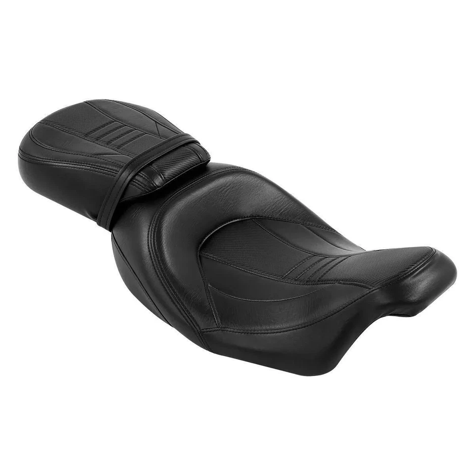 Low-Profile Driver Passenger 2-UP Seat For Harley Touring Road King 2009-2023 Foto 1 de 4