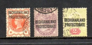 Bechuanaland Prot. Stamps - Scott #'s 69, 70, 71 - Used - Picture 1 of 1