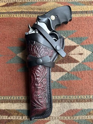 Funda Western Floral MANO IZQUIERDA Se Adapta a S&W 586 686 66 19 10 Python King Cobra 6" Foto 1 de 4