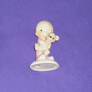 Precious Moments Jesus Loves Me Statue (E-1372/G) 4,75 Zoll Figur Figur 1977 - Bild 1 von 8