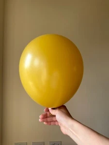 Sempertex Fashion MUSTARD Yellow Latex Helium Balloons  Party 12 inch, 5, 18 - Picture 1 of 5