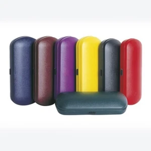 Glasses/Spectacles Hard Plastic Cases PURPLE BLUE GREEN YELLOW BLACK RED BROWN - Picture 1 of 1