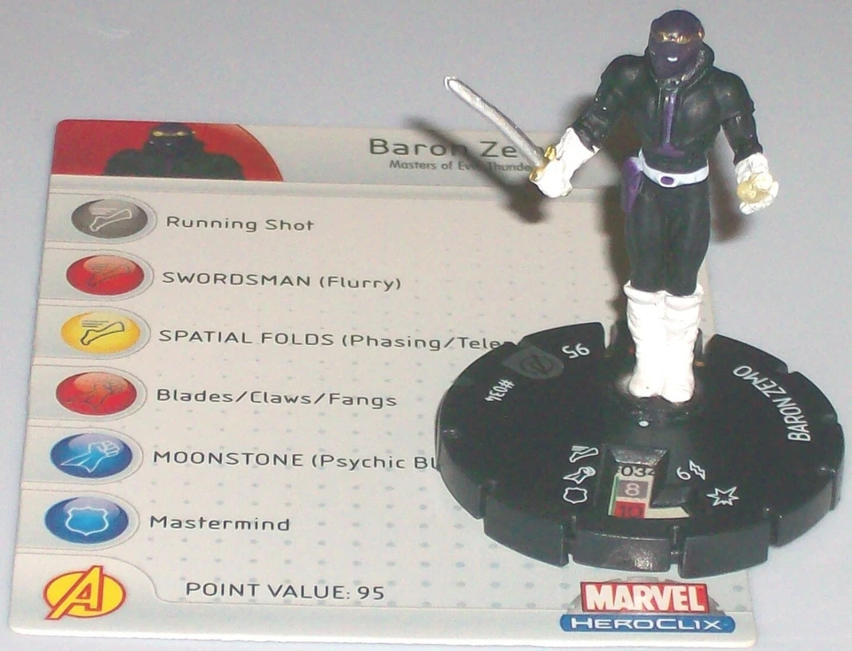 BARON ZEMO 034 Avengers HeroClix RARE - Image 1 of 1