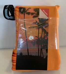 Reversible Microfiber Sunset Beach Towel Whitley Willows 35" x 70" Pool Yoga - Picture 1 of 4