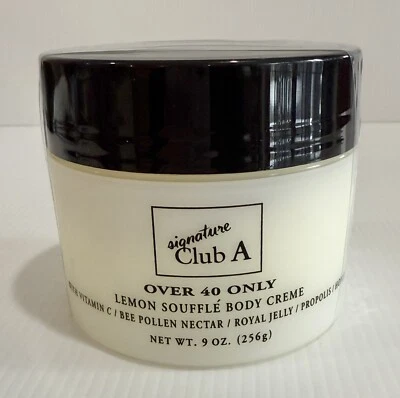 SIGNATURE A CLUB Lemon Souffle Body Creme 9 Oz Over 40 Only NEW SEALED - Image 1 of 4