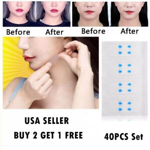 40PC Set Instant Face Neck Eye Lift Face lift V Tapes Shape Tape Anti Wrinkle