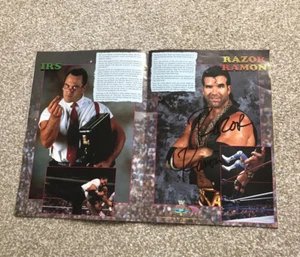 Original signiertes Razor Ramon Scott Hall 1993 WWF International Tour Programm WWE - Bild 1 von 11