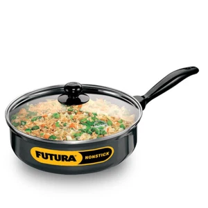 Futura Nonstick 3.25 Ltr Curry Pans, (Saute Pan) With Glass Lid, Black (NCP325G) - Picture 1 of 7