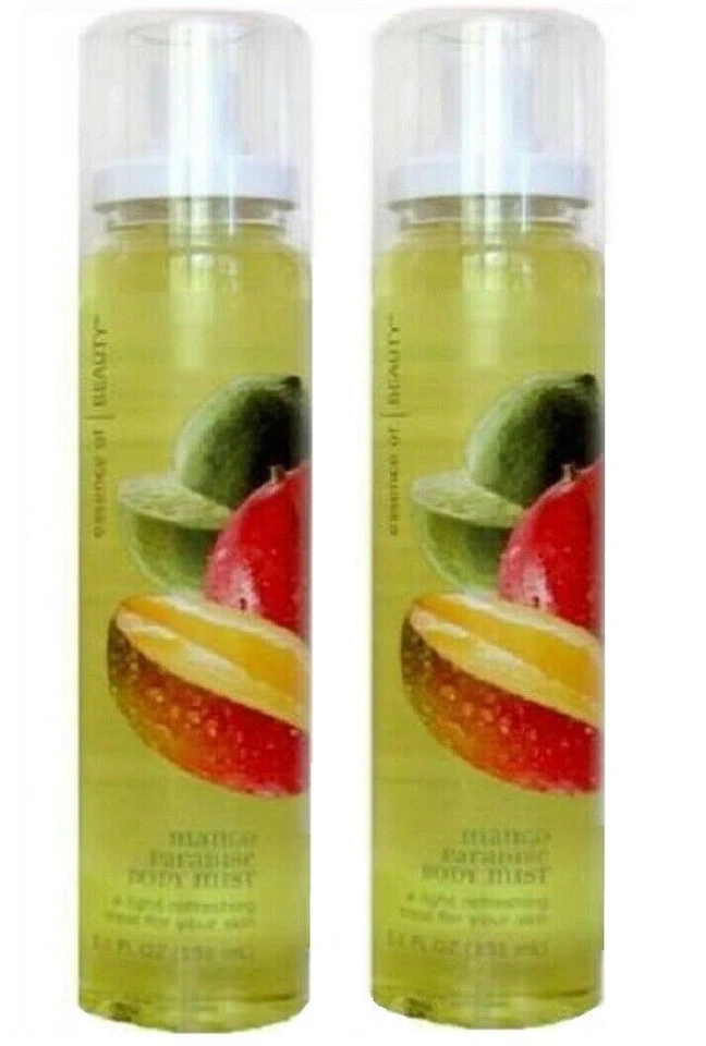 2 ESSENCE OF BEAUTY MANGO PARADISE BODY MIST SPRAY NEW FREE SHIPPING US RARE HTF - Image 1 of 4