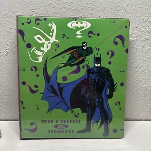 Vintage 1997 Batman & Robin / Forever Notebook 3 Ring Binder w 2 folders - Picture 1 of 6