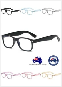Mens Women Anti Blue Light Blocking Computer Gaming Anti Eyestrain Large Glasses - Imagen 1 de 19