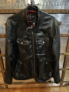 HARLEY DAVIDSON MENS XL CAFE RACER LEATHER JACKET 2015 - Picture 1 of 21