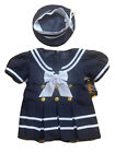 NWT Girl's Sailor Nautical Dress With Hat Size 12 Months Rafael Collection
