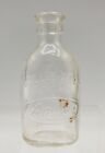 c.1940s Doll-E-Toy Amsco Miniature Clear Glass Baby Bottle 3" H
