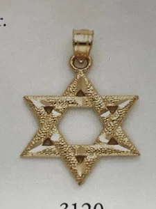 star of david pendant gold 14k 1” Size - Picture 1 of 1