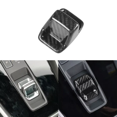 Cubierta de perilla de cambio de marchas para consola de fibra de carbono seca real para Audi A3 S3 RS3 8Y 20-24 Foto 1 de 4
