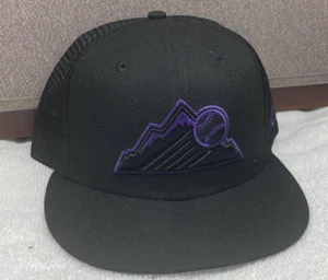 Colorado Rockies Baseballmütze tailliert lila schwarz New Era 59Fifty MLB - Bild 1 von 3