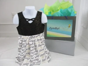 Vestito bambina vestito festa svasato glitter epico fili amore taglia 3T - Foto 1 di 9