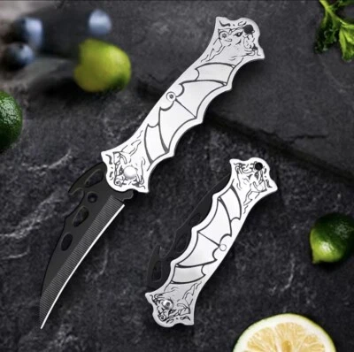 KARAMBIT Type Pocket Knife Tactical Open Folding Claw Assisted Blade Camping EDC - Image 1 of 4