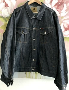 Excellent Original Mens Lee Cooper Colorado Denim Truckers Jacket V Dark Blue XL - Imagen 1 de 18