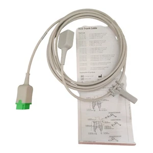 GE Multi-Link ECG Cable 5 Lead Standard AHA, 3.6M (12 FT) REF 2017003-001 - Picture 1 of 9