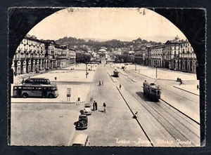 Cartolina Torino Piazza Vittorio Veneto ANIMATA AUTO TRAM BUS (CR179) - Bild 1 von 2