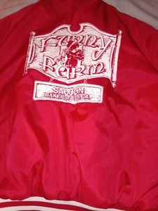Vintage Funny Farm Saloon Louie Jacket Medium 70s-80s Bomber Quilted Bakersfield - Picture 1 of 9